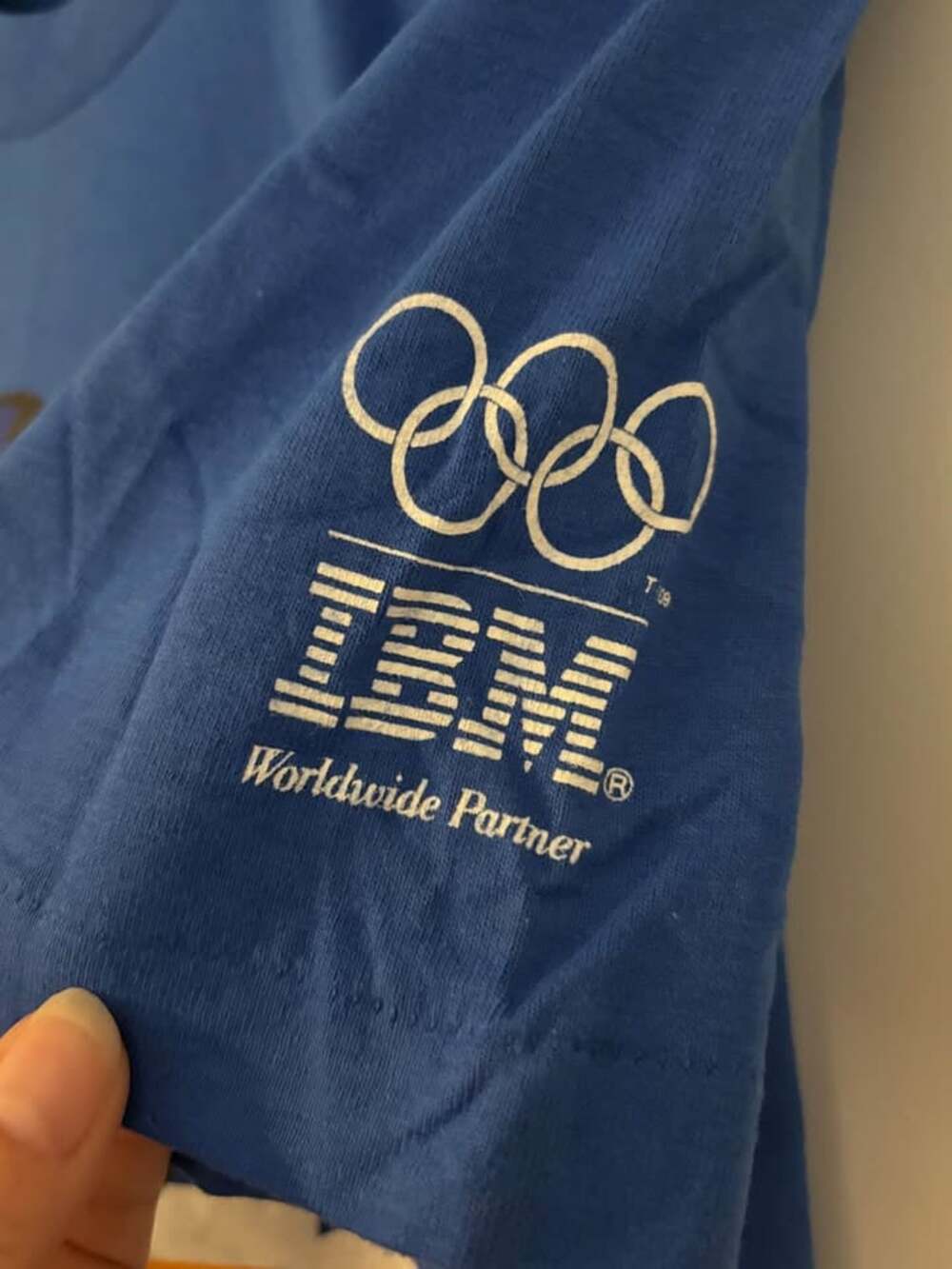 Vtg 1998 Nagano Olympics IBM Skiing T-Shirt L Fruit of the Loom NOS Unworn USA - Picture 3 of 8